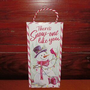 Snowman with Cardinal Burton + Burton There's Snow-one Like You Wood Ornament